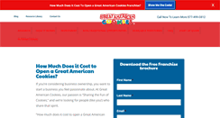 Desktop Screenshot of greatamericancookiesfranchise.com